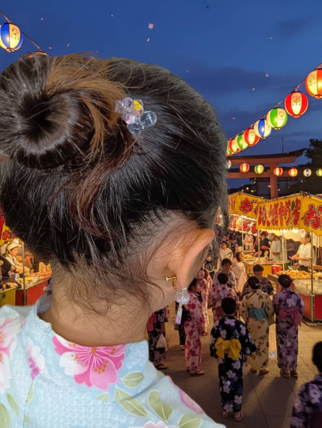 お祭りコーデにおすすめのヘアピン