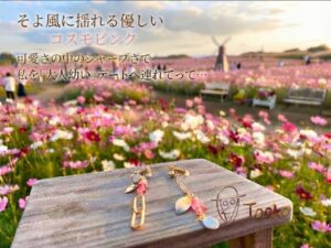 アイトラップ・コスモピンク耳飾り（10月限定コレクション）